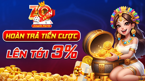 Hoàn trả tiền cược tới 3%